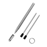 Mini Titanium Practical Pen Key Chain Pendant Ball pen Outdoor Pocket EDC Tool 07FC0E-D4 - KOEEK