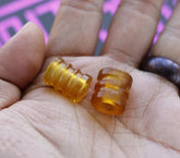 EDC Knife Lanyard Bead PEI Amber Paracord Necklace Pendant Keychain DIY Beads 07FC0E-D4 - KOEEK