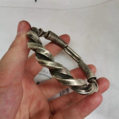 Vintage Indigenous Handmade Antique Collection Silver Bracelet 125 07FC0E-D4 - KOEEK