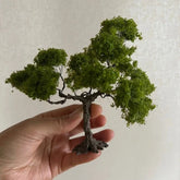 15cm Wire Scene Tree Decoration Mesh Model Tree Mini Landscape With Base 07FC0E-D4 - KOEEK