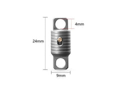 EDC 360 Degree Rotation Titanium Alloy Gimbal Keychain w Key Ring Car Keychains 07FC0E-D4 - KOEEK
