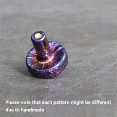 Hand-Carved Titanium Spinning Top Desktop Fidget Toy Spinner Gyro Gyroscope EDC 07FC0E-D4 - KOEEK