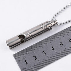 TC4 Titanium Keychain Outdoor Safety Whistle Camping Travel survival EDC Tool 07FC0E-D4 - KOEEK
