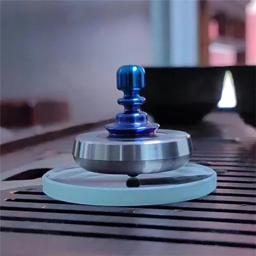 Titanium + Stainless Steel Spinning Top Desktop Fidget Toy Gyroscope Gyro EDC 07FC0E-D4 - KOEEK