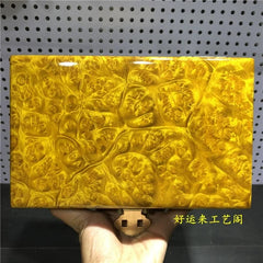 5.9"collect old China Gold-rimmed nanmu Wood Carved jewelry box storage box 07FC0E-D4 - KOEEK