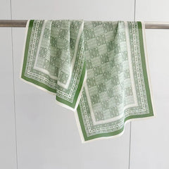 Silk Mulberry 150X16cm Scarf Women Neckerchief Wrap Shape Totem Print 07FC0E-D4 - KOEEK