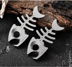 Titanium Alloy Bottle Opener Keychain Necklace pendant EDC Multi-tool 07FC0E-D4 - KOEEK