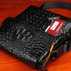 Men's Luxury Bag Alligator Crocodile Skin Shoulder Messenger Bags 07FC0E-D4 - KOEEK
