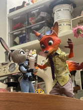 GONG X Zootopia Cartoon Action Figure Toy Gift Judy and Nick Wilde Set GONG - KOEEK