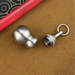 Outdoor Titanium Keychain Waterproof Box Sealed Tank Pendant EDC Survival Tool 07FC0E-D4 - KOEEK