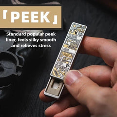 Limited !!!1pc LAUTIE CHOC Mechanical Metal Direct Push Fingertip Push Card Gift 07FC0E-D4 - KOEEK
