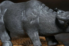 3" Chinese Yixing Zisha Tea Pet Handmade Boutique Ox Statue Home Decoration 07FC0E-D4 - KOEEK