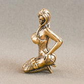 Brass Female Figurine Desktop Ornament Metal Art Sculpture Office Decor 07FC0E-D4 - KOEEK