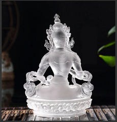 4.7" BLESSED CRYSTAL STATUE VAJRASATTVA LORD OF PURIFIED MIND COLLECT 07FC0E-D4 - KOEEK