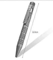 Titanium Alloy Ballpoint Pen Office Signature Gel Pen W/ Clip Outdoor EDC Tools 07FC0E-D4 - KOEEK