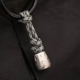 Titanium Zirconium Engine Shape Knife Lanyard Bead Paracord End Pendant EDC DIY 07FC0E-D4 - KOEEK