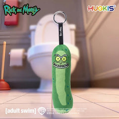 HUGKIS Official Rick and Morty Plush Keychain Doll Pickled cucumber rick Toy 07FC0E-D4 - KOEEK