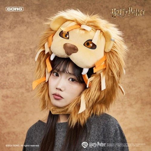 GONG Harry Potter Luna Lovegood Lion Head Hat Plush Accessory 07FC0E-D4 - KOEEK