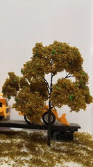15cm Model Wire Tree Mini Landscape Diorama Material Handmade Dry Yellow 07FC0E-D4 - KOEEK