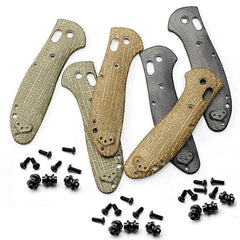 1Pair Micarta Handle Patches Grips Scales for Benchmade Griptilian 551 knives 07FC0E-D4 - KOEEK