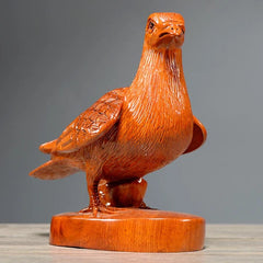 Rosewood Hand Carved Pigeon Peace Dove Statue Bird Sculpture Figurine Decor 07FC0E-D4 - KOEEK