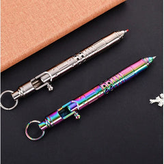 Solid Titanium Alloy Steampunk Business Office Signature Bolt Pocket Pen EDC Toy 07FC0E-D4 - KOEEK