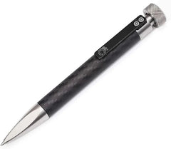 Stainless Steel Carbon Fiber Ballpoint Pen with Fidget Spinner EDC Writing Pen 07FC0E-D4 - KOEEK