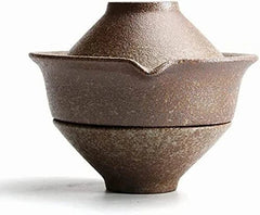 4.33"IN Pottery Teapot Kettle Gaiwan Tea Cup Tea Set Tea Ceremony Home Decor 07FC0E-D4 - KOEEK