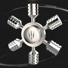 Six Cylinders Fidget Spinner Stainless Steel Hand Spinner Adult EDC Fidget Toys 07FC0E-D4 - KOEEK