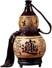 Natural Wine Gourd Outdoor Portable Water Bottle Water Wine Medicine Gourd 07FC0E-D4 - KOEEK