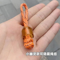 EDC Ultem PEI Parachute Cord Knife Bead Keychain Pendant Lanyard DIY Tool Gifts 07FC0E-D4 - KOEEK