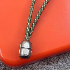 Titanium Alloy Knife Lanyard Bead Paracord End Pendant EDC charm DIY Zip Pull 07FC0E-D4 - KOEEK
