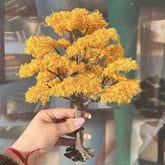 Autumn Wire Tree Model with Base DIY Diorama Military Scenery Orange Yellow 07FC0E-D4 - KOEEK