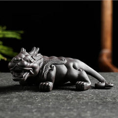 China Yixing Zisha Tea Pet Purple Clay Mythic Animals Home Decoration 07FC0E-D4 - KOEEK