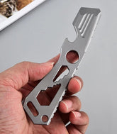 EDC Titanium Stainless Steel Multitool Card Crowbar Opener Outdoor Pry Bar Tool 07FC0E-D4 - KOEEK