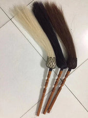 REAL Horse Tail Fly Whisk Swatter TV prop Martial Arts Buddhist Horsetail 07FC0E-D4 - KOEEK
