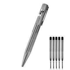 Titanium Bolt Action Ballpoint Pen EDC Pocket Pen Business Office Writing Gift 07FC0E-D4 - KOEEK