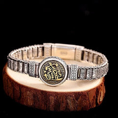 20cm Chunky Rotating Bracelet Vintage Style Adjustable Jewelry For Men 07FC0E-D4 - KOEEK