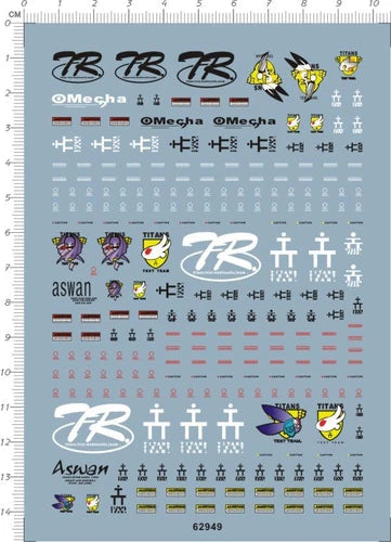 HG 1:144 TR-1 Hazel Advance 1 2 Titans GDM Markings Transfer Sheet Water Decal 07FC0E-D4 - KOEEK