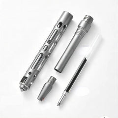 Titanium Mini Ballpoint Pen Portable Writing Pen Keychain EDC Multifunction Gift 07FC0E-D4 - KOEEK