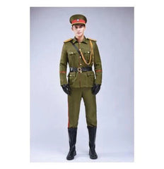 Male Military Army Cosplay Uniform Costume Outfits Party Full Suit Sets 07FC0E-D4 - KOEEK