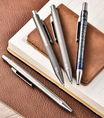 Titanium Alloy Pocket Signature Office Ball Pen Portable Outdoor Record EDC Pen 07FC0E-D4 - KOEEK