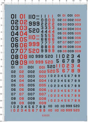 2-7mm US Army Number Military Figure Model Markings Water Slide Decal Black Red 07FC0E-D4 - KOEEK
