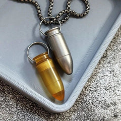 PEI Titanium Waterproof Pill Holder Case Organizer Container Keychain EDC Gift 07FC0E-D4 - KOEEK