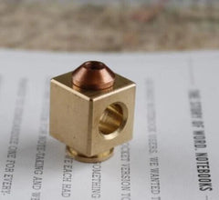 Brass + Red Copper Knife Bead Key Chain Parachute Cord Bead Pendant LanyardEDC 07FC0E-D4 - KOEEK