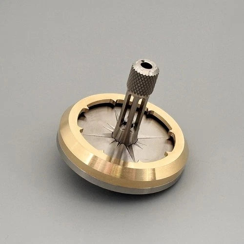 Titanium Brass Spinning Top Desktop Spinner Gyro Fidget Toy Stress Relief EDC 07FC0E-D4 - KOEEK