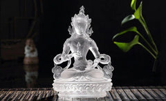 4.7" BLESSED CRYSTAL STATUE VAJRASATTVA LORD OF PURIFIED MIND COLLECT 07FC0E-D4 - KOEEK