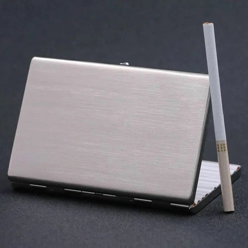 Hot EDC Ultra Thin & Long Cigarette Box Stainless Steel Can Hold 10PCs 07FC0E-D4 - KOEEK
