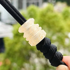 Glow in the Dark Resin Knife Lanyard Bead Necklace Paracord Pendant Charm DIY 07FC0E-D4 - KOEEK