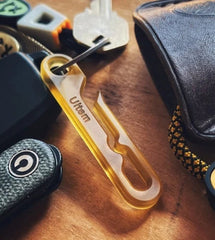EDC CNC PEI Creative Keychain Belt Hanging Simple Fashion Keyring Pendant Tool 07FC0E-D4 - KOEEK